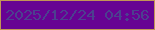 文字の大きさ：1、枠の色：c29556、背景の色：670393、文字の色：4c408f 無料ブログパーツのブログ時計