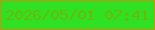 文字の大きさ：3、枠の色：c2960f、背景の色：30e123、文字の色：69ba09 無料ブログパーツのブログ時計