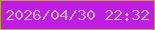 文字の大きさ：3、枠の色：c2984c、背景の色：c11ce4、文字の色：b9b3a5 無料ブログパーツのブログ時計
