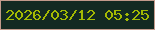 文字の大きさ：2、枠の色：c29a8b、背景の色：132a22、文字の色：a3b903 無料ブログパーツのブログ時計