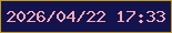 文字の大きさ：3、枠の色：c29b1f、背景の色：13134d、文字の色：fcaab9 無料ブログパーツのブログ時計