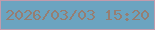 文字の大きさ：1、枠の色：c29bac、背景の色：6ba4c0、文字の色：967e72 無料ブログパーツのブログ時計