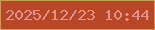 文字の大きさ：2、枠の色：c29f53、背景の色：b94726、文字の色：e2918b 無料ブログパーツのブログ時計