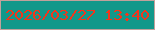 文字の大きさ：4、枠の色：c2a19b、背景の色：12988a、文字の色：f3351b 無料ブログパーツのブログ時計