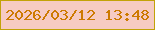 文字の大きさ：4、枠の色：c2a209、背景の色：f6cbc3、文字の色：cd7a01 無料ブログパーツのブログ時計