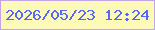 文字の大きさ：1、枠の色：c2a5e7、背景の色：fcf9b9、文字の色：5469f9 無料ブログパーツのブログ時計