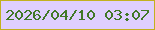 文字の大きさ：5、枠の色：c2b11e、背景の色：dfcffe、文字の色：417826 無料ブログパーツのブログ時計