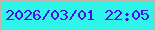 文字の大きさ：5、枠の色：c2b4a8、背景の色：2ff4e9、文字の色：450fe5 無料ブログパーツのブログ時計