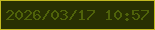 文字の大きさ：5、枠の色：c2b922、背景の色：283002、文字の色：4f620a 無料ブログパーツのブログ時計