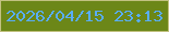 文字の大きさ：3、枠の色：c2c180、背景の色：6c8718、文字の色：59adf8 無料ブログパーツのブログ時計