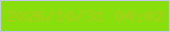 文字の大きさ：2、枠の色：c2c6e7、背景の色：89df0b、文字の色：aecb1c 無料ブログパーツのブログ時計