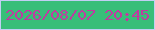文字の大きさ：5、枠の色：c2cff4、背景の色：38be79、文字の色：c03aa1 無料ブログパーツのブログ時計