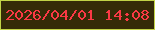文字の大きさ：1、枠の色：c2d346、背景の色：352b07、文字の色：fb3945 無料ブログパーツのブログ時計