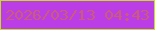 文字の大きさ：5、枠の色：c2e01f、背景の色：bb3de6、文字の色：c95c76 無料ブログパーツのブログ時計
