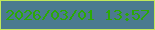 文字の大きさ：2、枠の色：c2e85b、背景の色：4b7a8f、文字の色：2baa04 無料ブログパーツのブログ時計