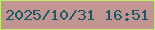文字の大きさ：3、枠の色：c2ec6e、背景の色：c29593、文字の色：165c67 無料ブログパーツのブログ時計