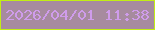 文字の大きさ：1、枠の色：c2ed15、背景の色：a78b9f、文字の色：cf9ceb 無料ブログパーツのブログ時計