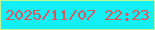 文字の大きさ：4、枠の色：c2f59a、背景の色：12eff6、文字の色：db565c 無料ブログパーツのブログ時計