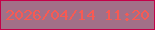 文字の大きさ：4、枠の色：c30249、背景の色：a27088、文字の色：f75a53 無料ブログパーツのブログ時計