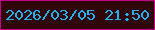 文字の大きさ：1、枠の色：c30489、背景の色：2f0708、文字の色：28aff1 無料ブログパーツのブログ時計