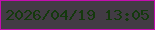 文字の大きさ：2、枠の色：c30eae、背景の色：423b44、文字の色：14390d 無料ブログパーツのブログ時計