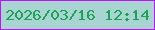 文字の大きさ：3、枠の色：c30ffb、背景の色：a8d5d1、文字の色：1da256 無料ブログパーツのブログ時計