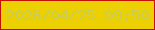 文字の大きさ：5、枠の色：c31009、背景の色：edd002、文字の色：c9cd56 無料ブログパーツのブログ時計