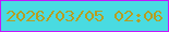 文字の大きさ：4、枠の色：c317fc、背景の色：49dbe1、文字の色：b79e20 無料ブログパーツのブログ時計