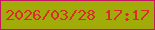 文字の大きさ：5、枠の色：c31865、背景の色：a1ab0a、文字の色：d82e2a 無料ブログパーツのブログ時計