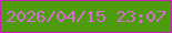 文字の大きさ：4、枠の色：c31fb2、背景の色：4f9b10、文字の色：d56dd2 無料ブログパーツのブログ時計
