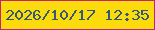 文字の大きさ：1、枠の色：c32278、背景の色：fcdb0c、文字の色：335978 無料ブログパーツのブログ時計