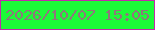文字の大きさ：4、枠の色：c329ab、背景の色：1cfb38、文字の色：90767c 無料ブログパーツのブログ時計