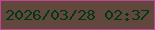 文字の大きさ：4、枠の色：c34598、背景の色：62483c、文字の色：013715 無料ブログパーツのブログ時計