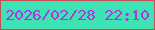 文字の大きさ：3、枠の色：c34e53、背景の色：3ee2b5、文字の色：ad37dc 無料ブログパーツのブログ時計
