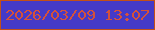 文字の大きさ：3、枠の色：c35016、背景の色：453ac7、文字の色：d4513b 無料ブログパーツのブログ時計
