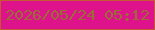 文字の大きさ：4、枠の色：c35832、背景の色：de128b、文字の色：9a6d36 無料ブログパーツのブログ時計