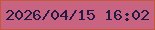 文字の大きさ：4、枠の色：c35939、背景の色：c86481、文字の色：221b46 無料ブログパーツのブログ時計