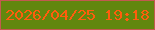 文字の大きさ：5、枠の色：c35a4f、背景の色：62870e、文字の色：ff5d0d 無料ブログパーツのブログ時計