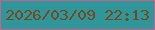 文字の大きさ：2、枠の色：c3638e、背景の色：2f979a、文字の色：774721 無料ブログパーツのブログ時計