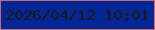 文字の大きさ：2、枠の色：c36a72、背景の色：042696、文字の色：151b1b 無料ブログパーツのブログ時計