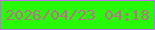 文字の大きさ：5、枠の色：c36df6、背景の色：27f907、文字の色：be6c92 無料ブログパーツのブログ時計