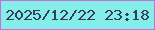 文字の大きさ：4、枠の色：c370da、背景の色：86eee8、文字の色：383c5c 無料ブログパーツのブログ時計