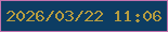 文字の大きさ：4、枠の色：c373ae、背景の色：0d3d63、文字の色：b69c40 無料ブログパーツのブログ時計