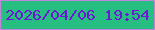 文字の大きさ：4、枠の色：c384dc、背景の色：27be82、文字の色：6c17d4 無料ブログパーツのブログ時計