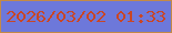 文字の大きさ：4、枠の色：c38a47、背景の色：6d78da、文字の色：c94625 無料ブログパーツのブログ時計