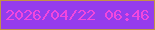 文字の大きさ：5、枠の色：c39245、背景の色：953cec、文字の色：f147de 無料ブログパーツのブログ時計