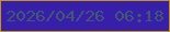 文字の大きさ：4、枠の色：c39416、背景の色：381faa、文字の色：415875 無料ブログパーツのブログ時計