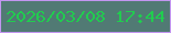 文字の大きさ：1、枠の色：c395f0、背景の色：517a74、文字の色：21cc4f 無料ブログパーツのブログ時計