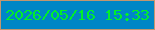 文字の大きさ：5、枠の色：c39670、背景の色：0086c6、文字の色：01ef2a 無料ブログパーツのブログ時計