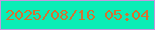 文字の大きさ：1、枠の色：c397df、背景の色：0aedb6、文字の色：d37331 無料ブログパーツのブログ時計